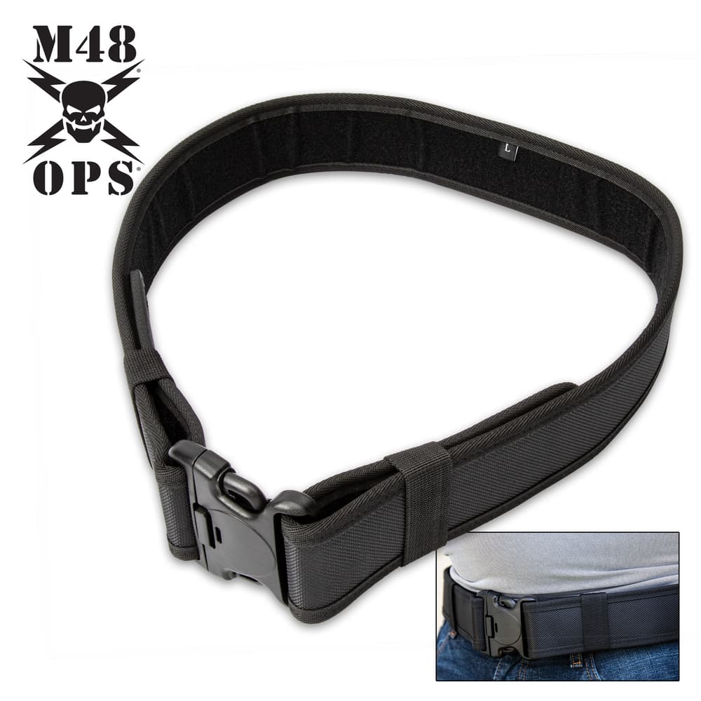 The M48 Large Nylon Duty Gear Belt is the perfect belt for police officers, security guards, or any public safety official image number 0